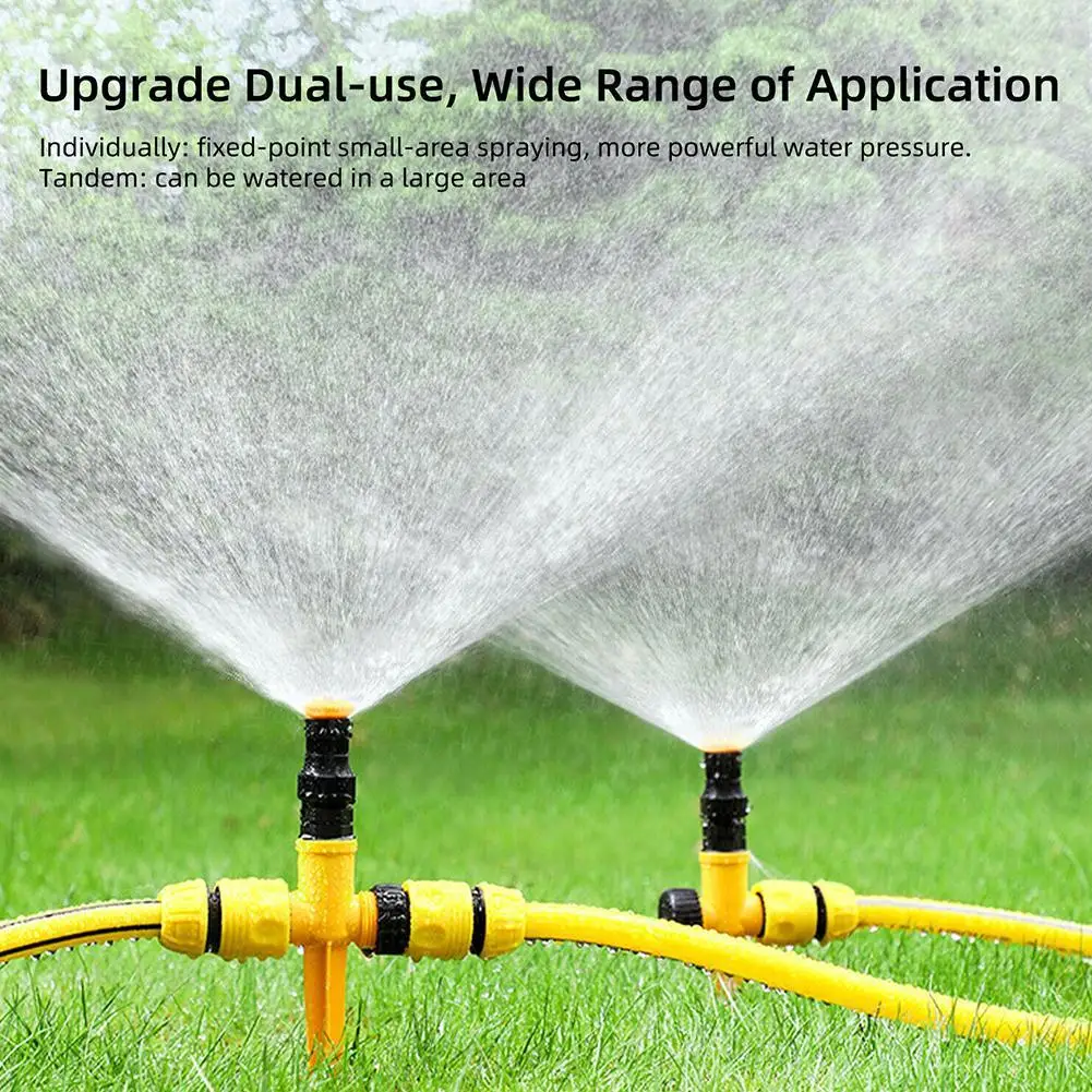 

360° Garden Sprinkler Rotation Irrigation Watering System Automatic Agriculture Lawn Farm Greenhouse Spray Nozzle Tool