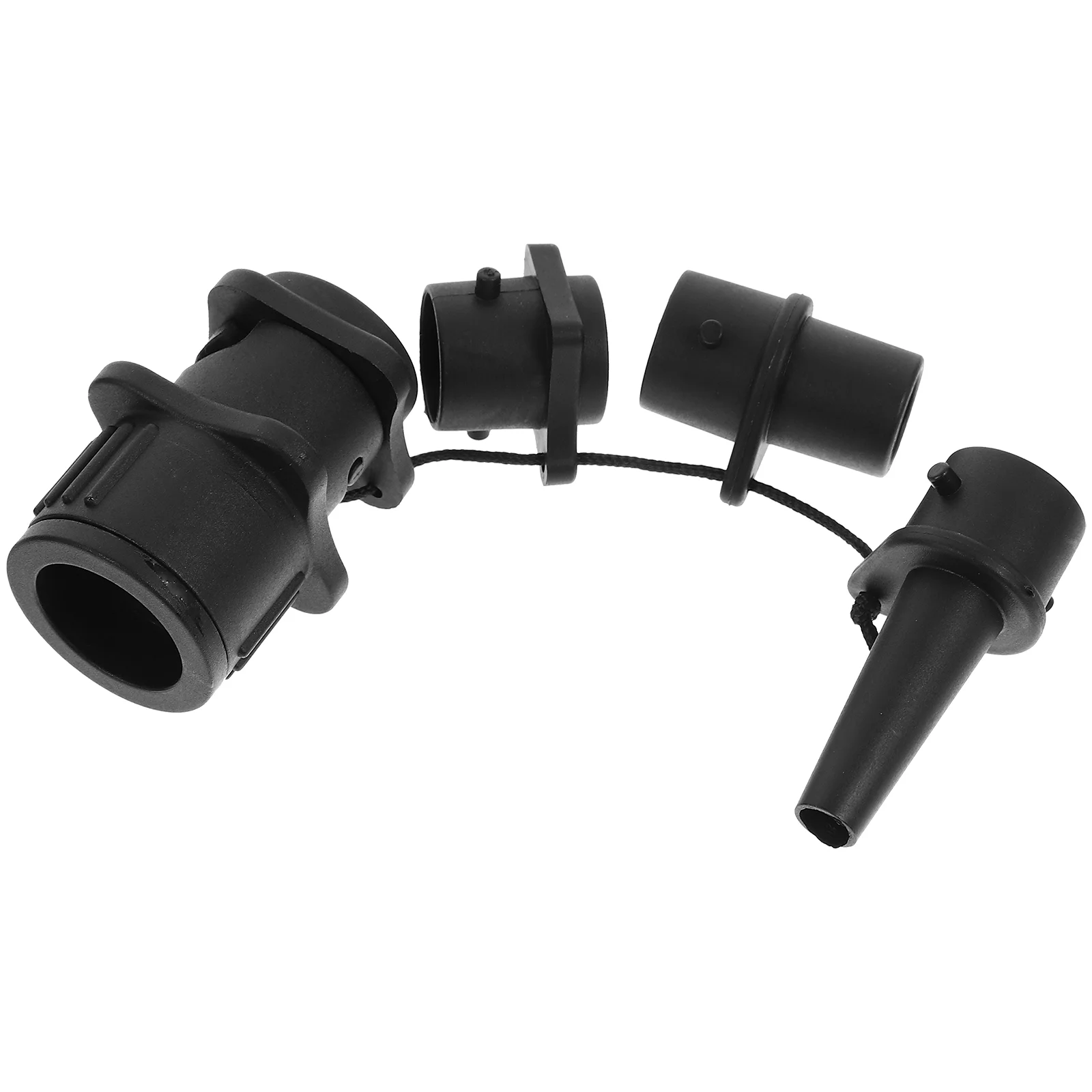 

4 Pcs Inflatable Kayak Pump Adapter Air Compressor Connector Paddle Board Pumping