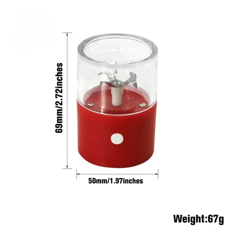 Small Electric Dry Herb Grinder USB Charging Herbal Crusher Multiple Colors Tobacco Pipe Cutting Machine Smoke Accessories view 4