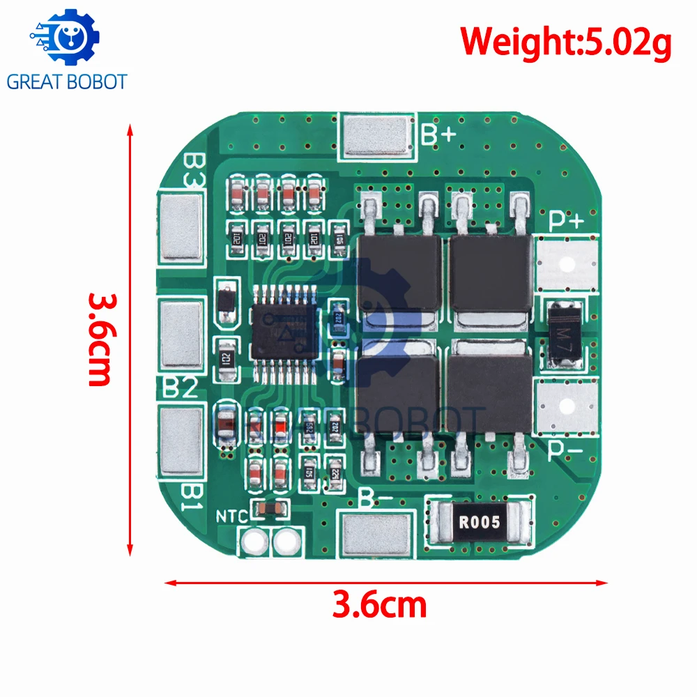 BS  4S 14.8V / 16.8V 20A peak li-ion BMS PCM battery protection board bms pcm for lithium LicoO2 Limn2O4 18650 li battery