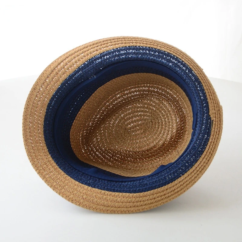 Panamanian straw - boy Jazz Jazz hat English style guy for a beach sun hat a cool hat woven for