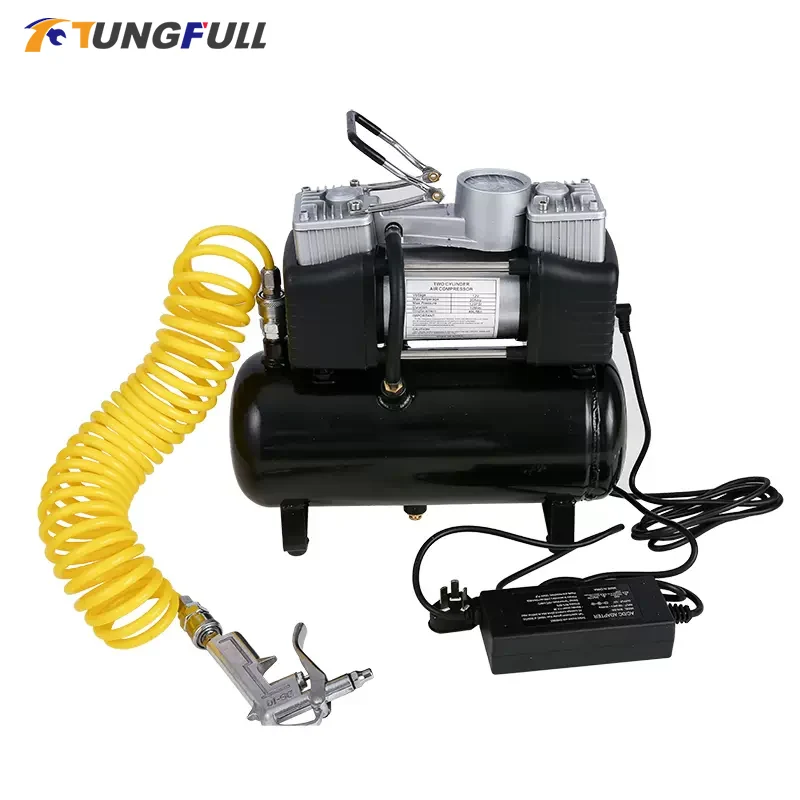 

3L 4L 280W air compressors portable Tire Inflator Pump For Air Compressor Car Truck Dual Cylinder Pressure Pump