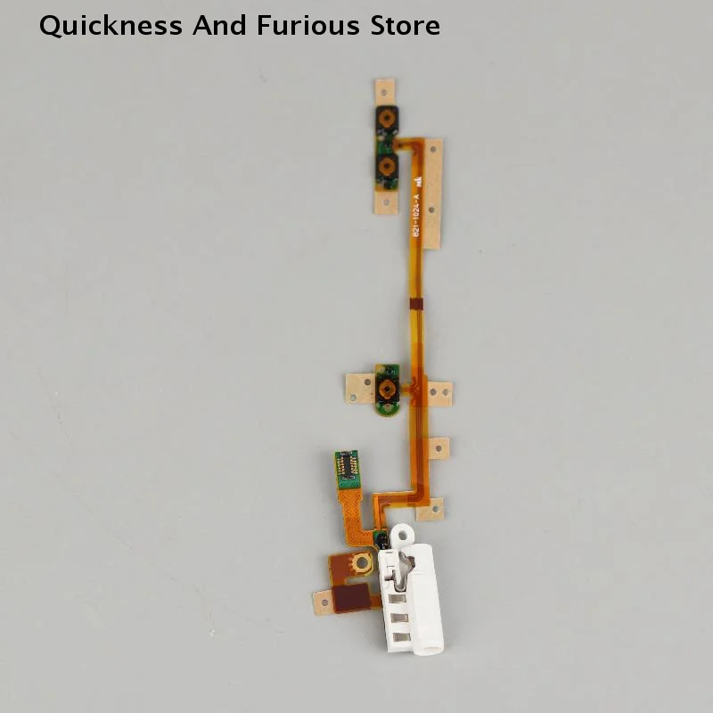 【TO】1Pcs New Power Audio Jack Volume Button Flex Cable For IPod Nano 6 6th Gen White Replacement Dropshipping