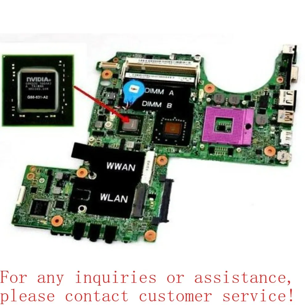 

For DELL M1330 1318 M1530 1545 N4010 N5010 V1310 V1510 main board