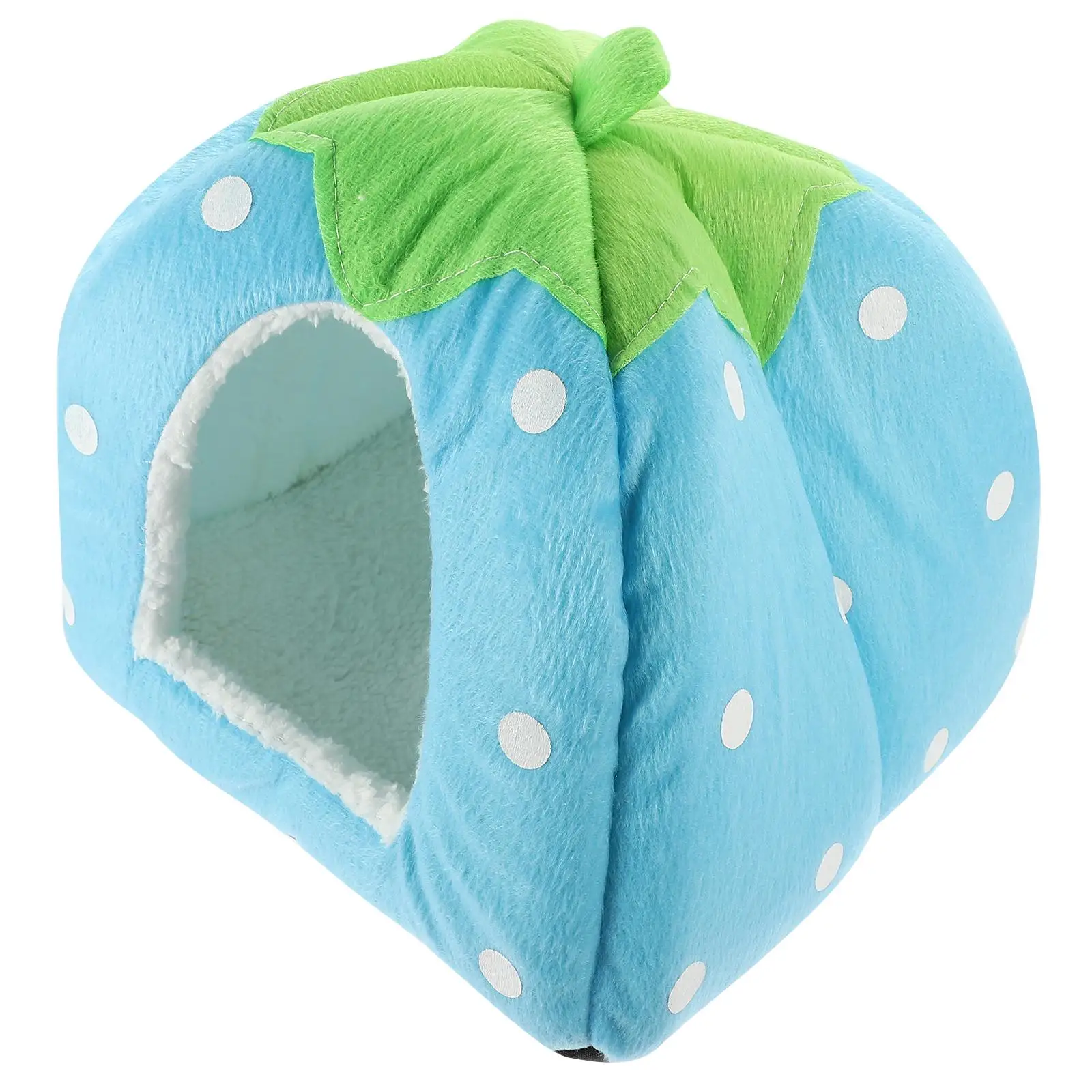 

Strawberry Nest Tent Comfortable Hideout Cloth House Rabbit Chinchilla Play Sleep Guinea Pig Tent Decorative Hamster