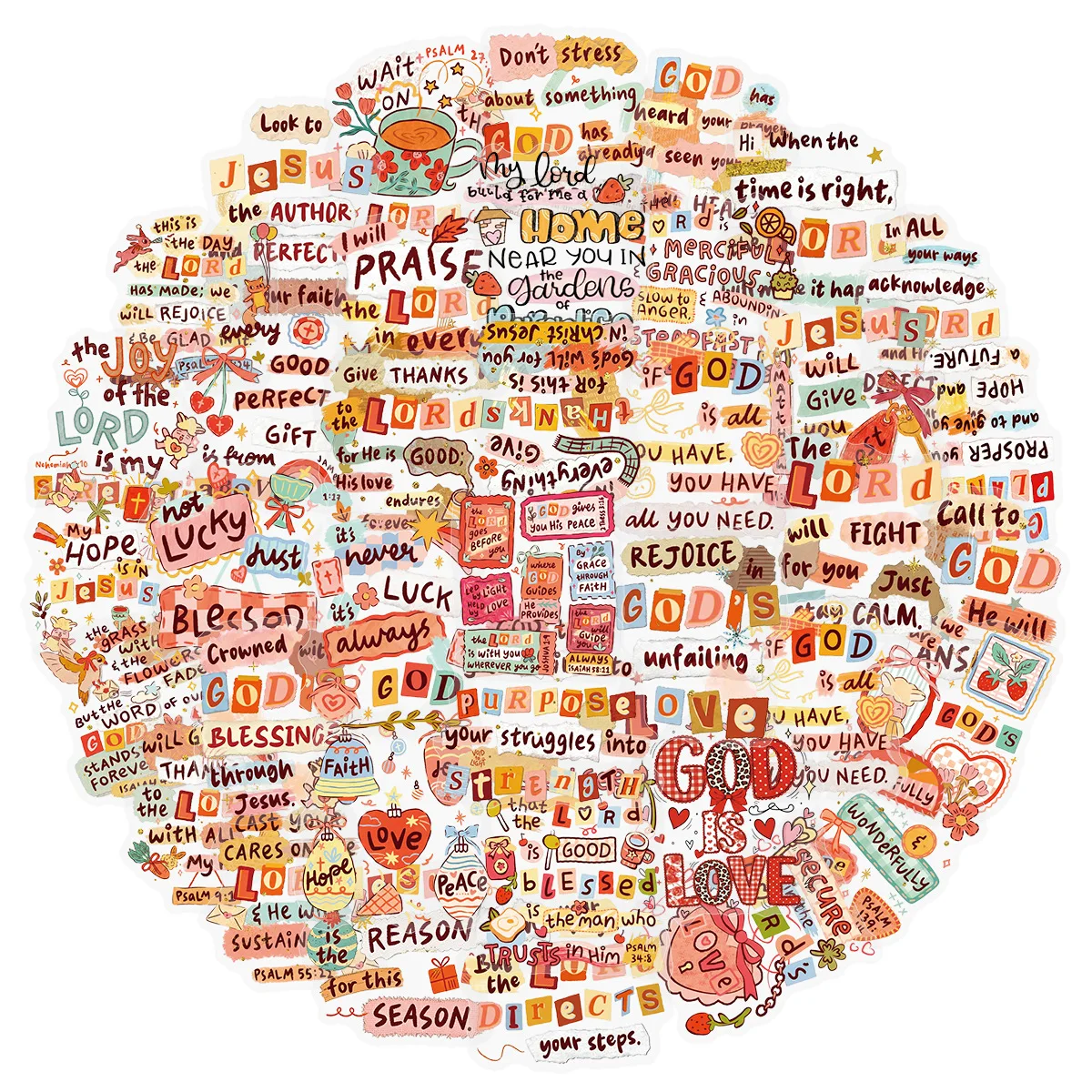 50-100PCS Cartoon Classic Quotes Stickers Stationery Stickers Guitar Notes Luggage Tablets Waterproof Stickers