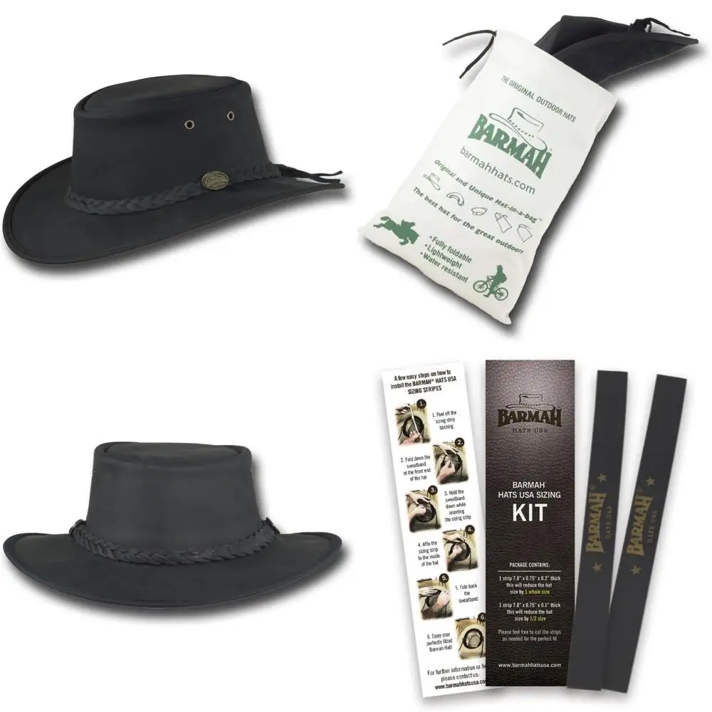 

Foldable Leather Bronco Hat - Lightweight, Durable, Outdoor Adventure Essential