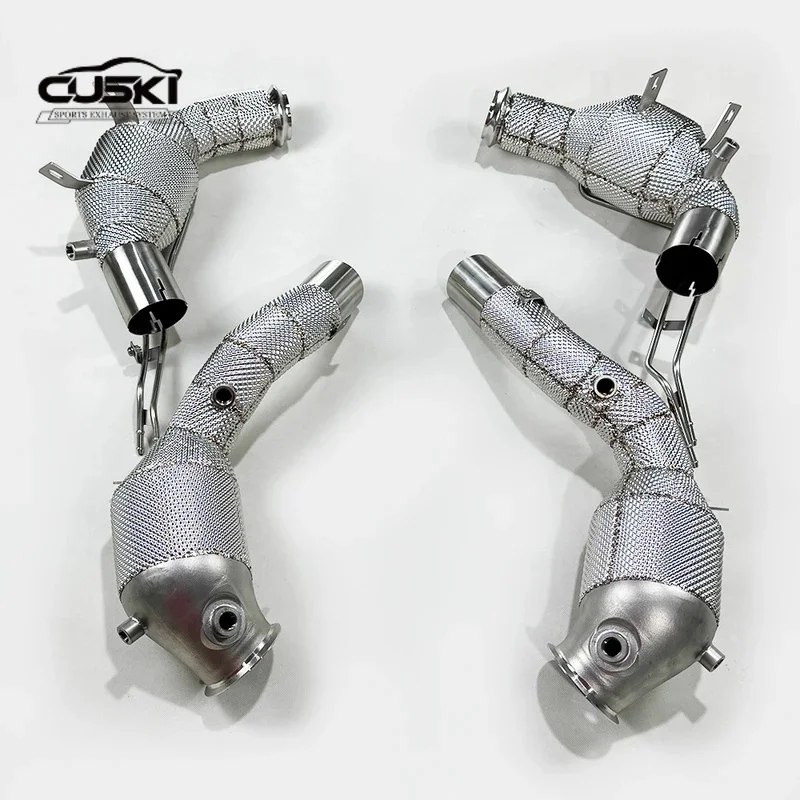 

Аксессуары для модификации выхлопной трубы автомобиля из нержавеющей стали, подходящие для Mercedes Benz SL63 4.0T 2022-2024 годов, выхлопная труба