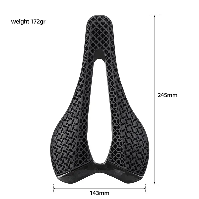 RPANTAHI Pantani SLR Highway Mountainbike Atmungsaktiver 3D-Druck 245X143MM Sitzkissen Sattel Fahrradsitz – Detail 1