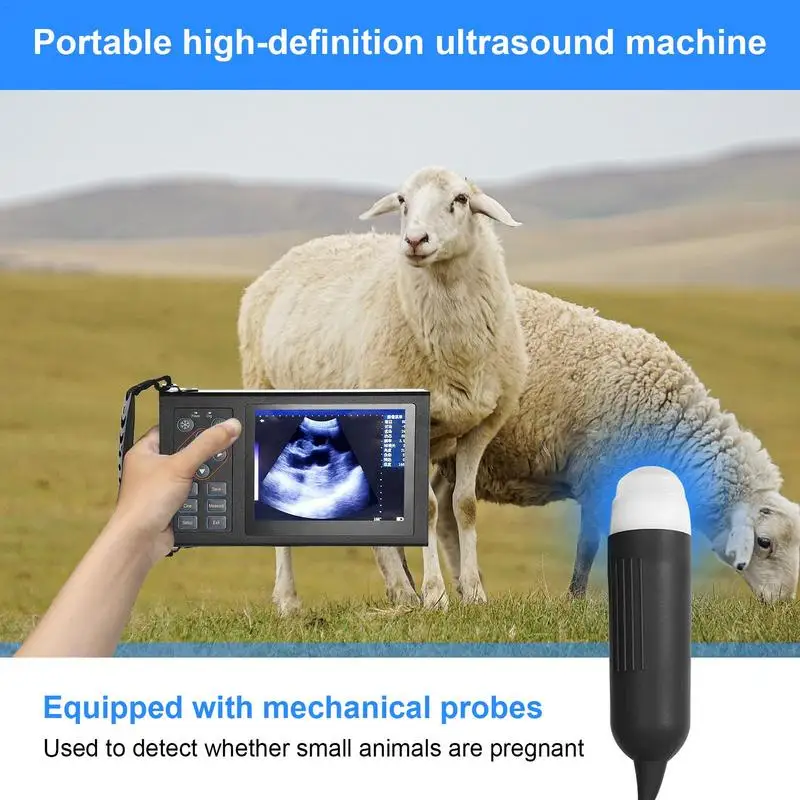 Veterinary Ultrasound Scanner Portable Pregnancy Testing For Cattle Cow Pig Sheep Horse Farm Animals Pet Ultrasound Machines