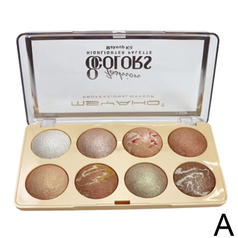 8 in 1 Hochglanz Lidschatten Glitter lang anhaltende Hochschatten glanz Auge Perl glanz glänzend z1f2