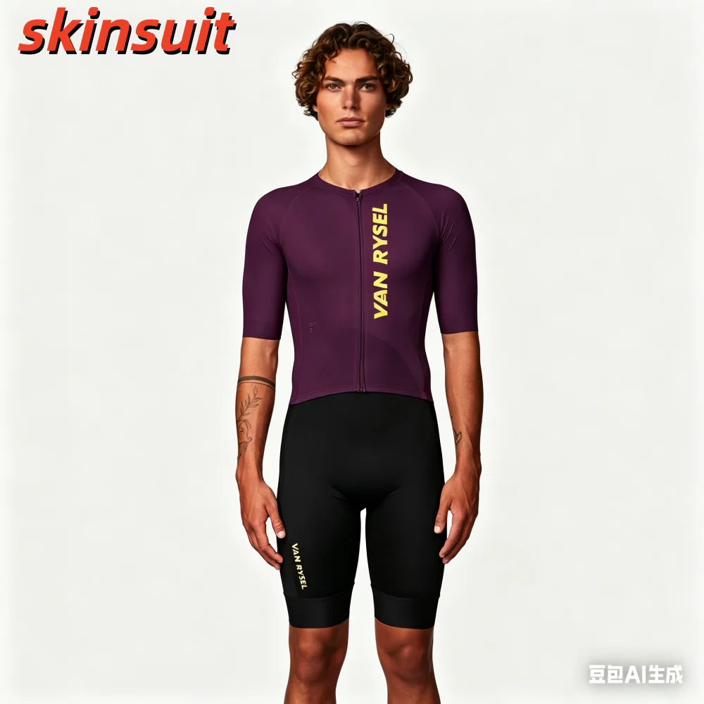 

Pro Trisuit MEN'S Short Sleeve Skinsuit World Triathlon Clothes Swimming Cycling Running Jumpsuit Skating Colorful Apparel 2026