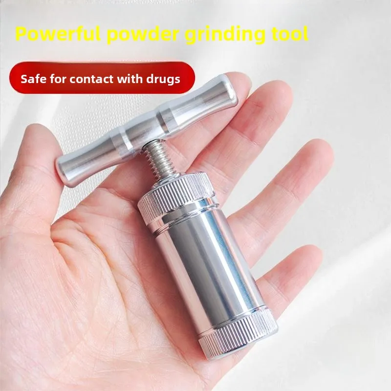 

Manual Metal Pill inder Hand Operated Medicine Poer inder Pill Cru Tool for Home Organization And Storage
