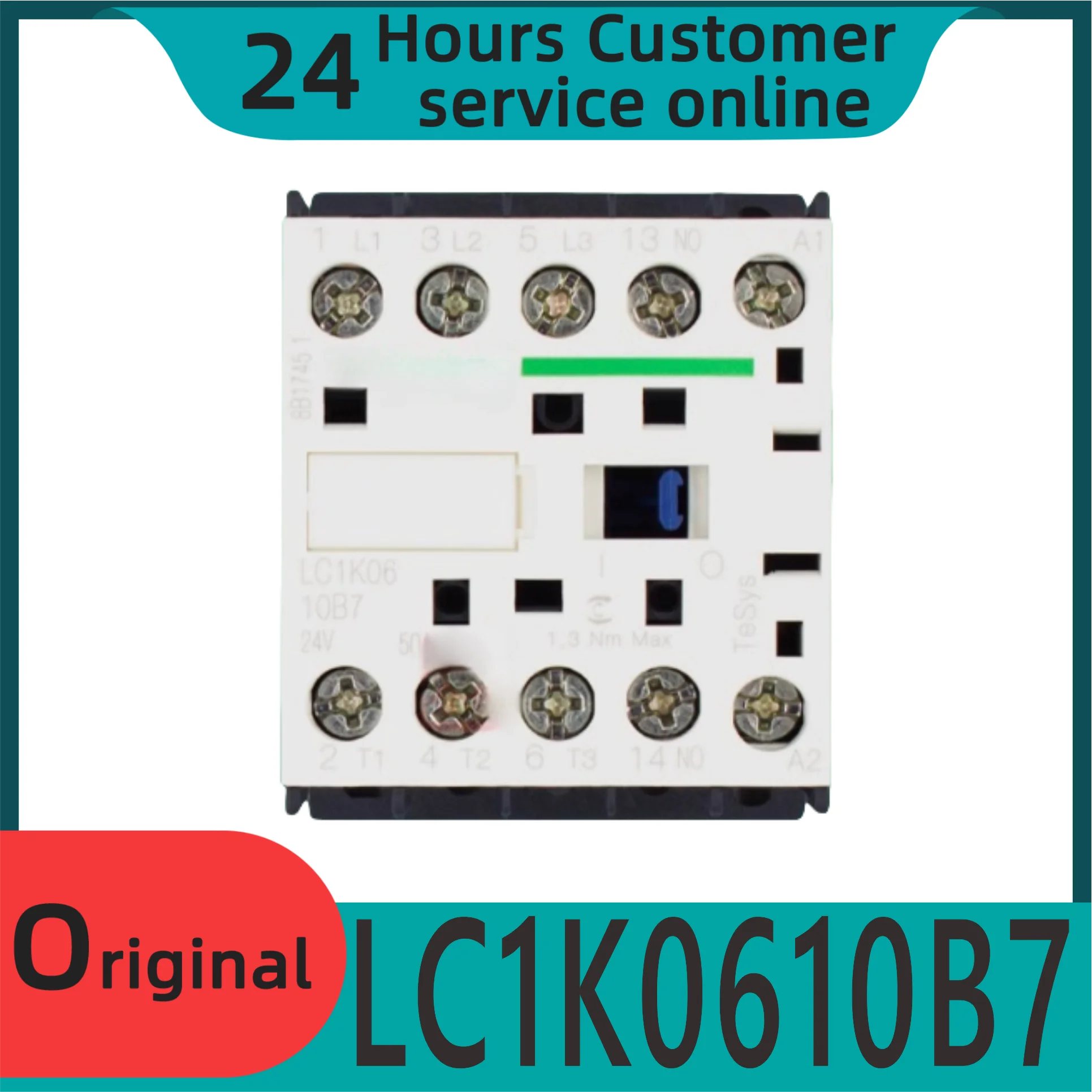 新品オリジナルコンタクタlc1k0610b7、3p、no6a、24v-ac