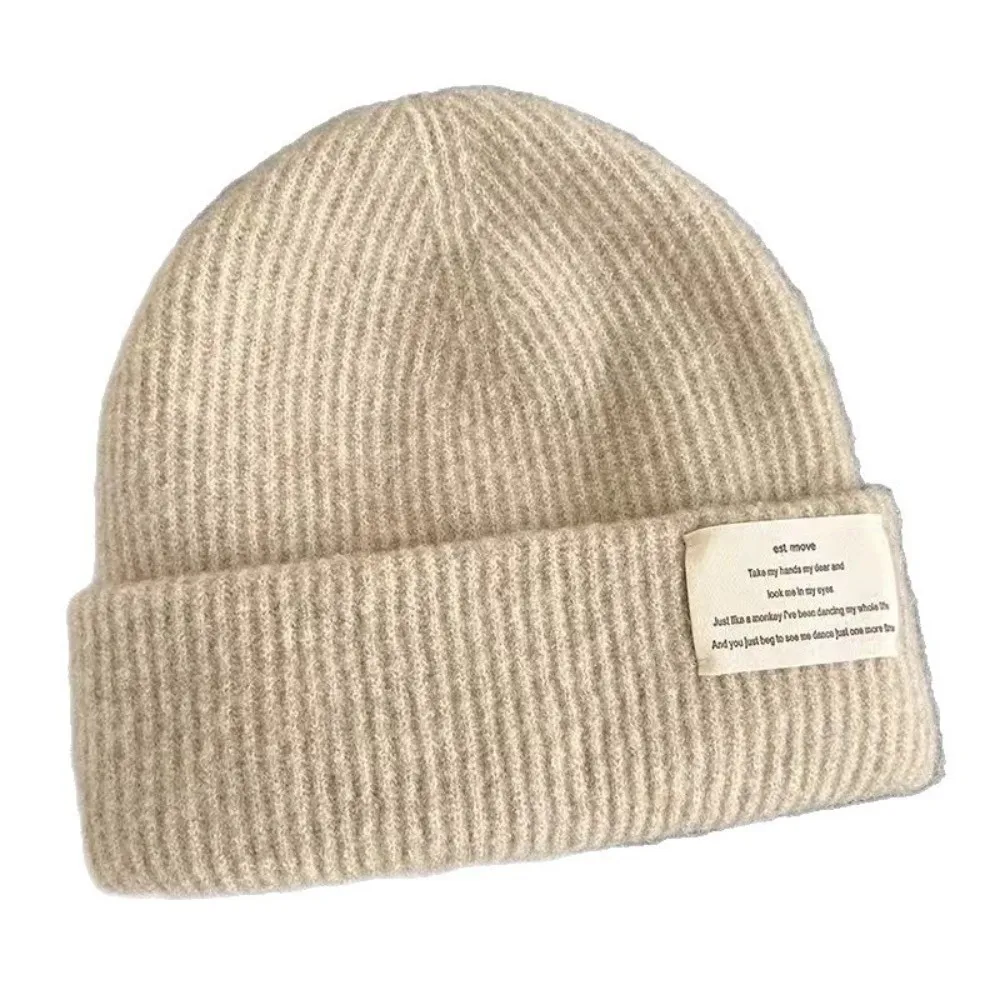 أزياء الشتاء بلون محبوك قبعة سميكة الدافئة لينة قبعة قبعة يندبروف سدادات حماية الأذن الكروشيه بونيه قبعة