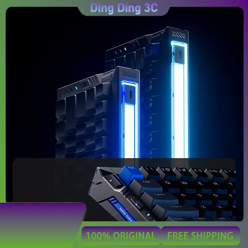 

MCHOSE Ace 68 Turbo с магнитным переключателем, клавиатура 16K, высокопроизводительный алюминий для игр и киберспорта