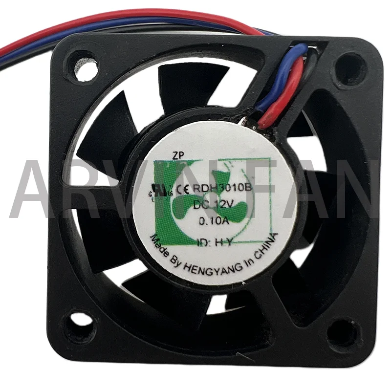 

RDH3010B 3cm 30mm Fan 30x30x10mm DC12V 0.10A 3-wire 4pin Connector 12000 Rpm Double Ball Bearing Cooling Fan For Micro Equipment