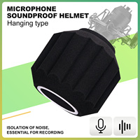 Microphone Wind Shield Pop Filter Isolation Ball Acoustic For Record Studios Mic Sound-Absorbing Foam Five-sided Seal