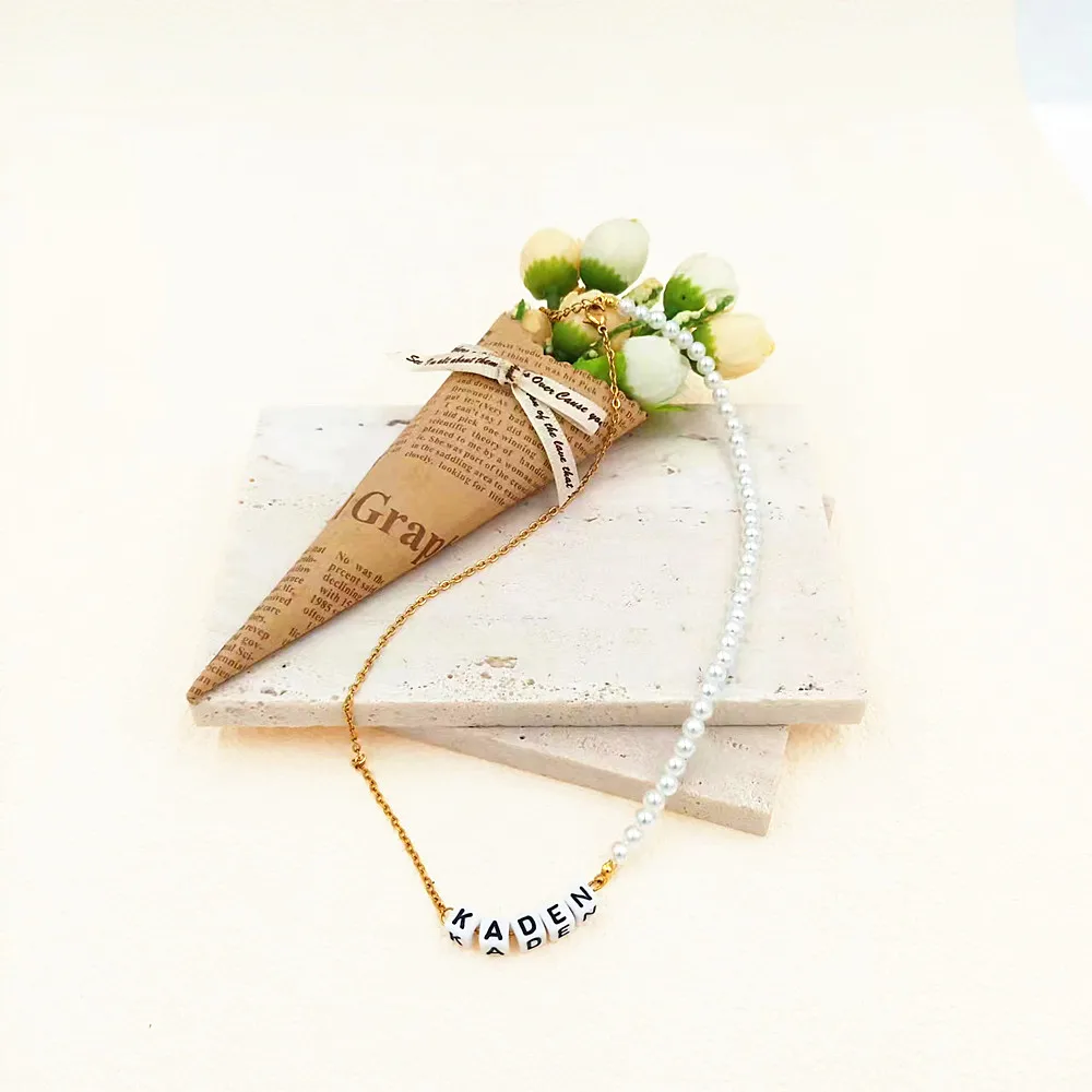 Customized Name Necklaces For Women Baby Fashion Jewelry Personalized Nameplate Pendant Neck Chian Birthday Gift Choker