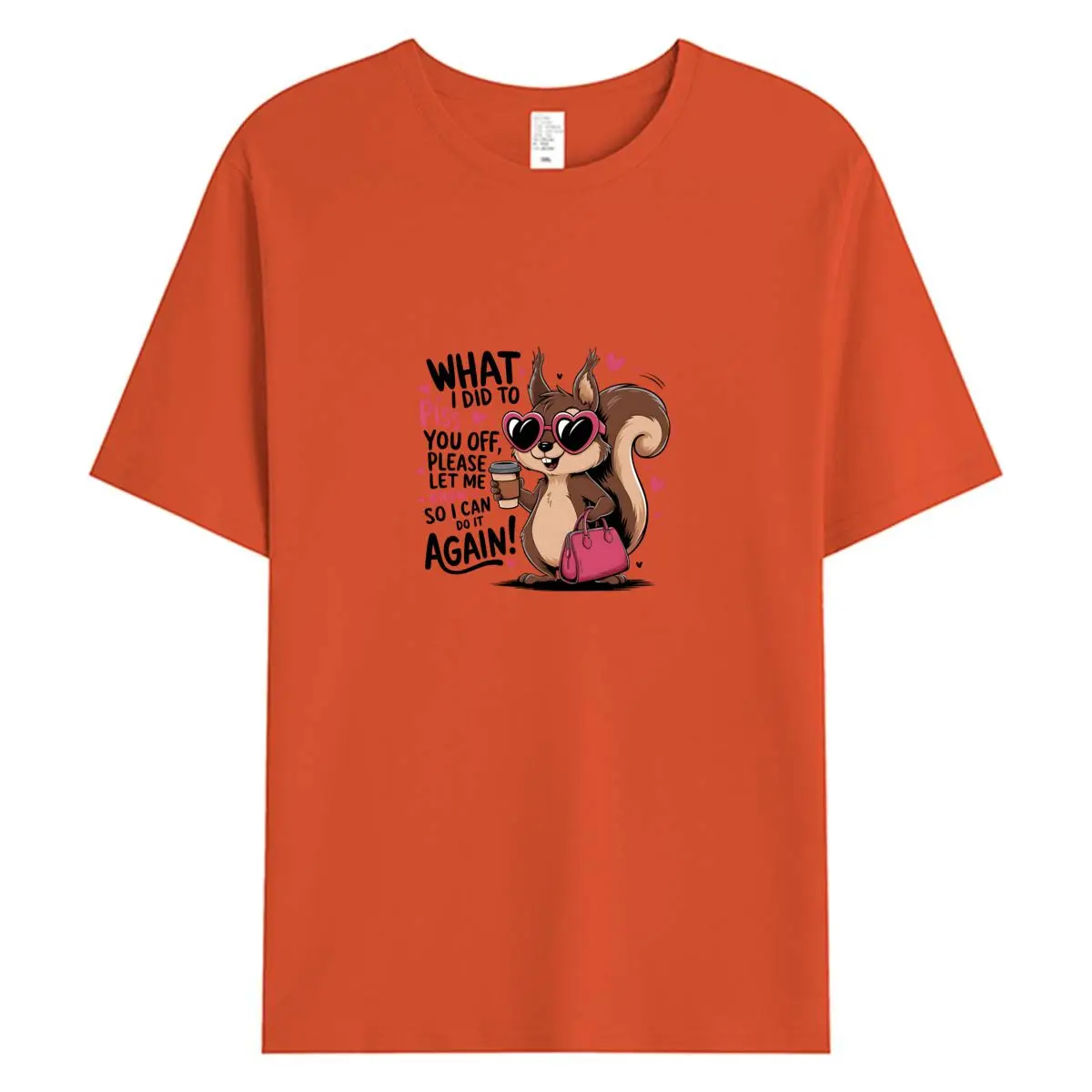 女性 Tシャツトップス夏の女性の服綿 100% 半袖 Tシャツ面白いリスグラフィック Tシャツ特大女性 Tシャツ