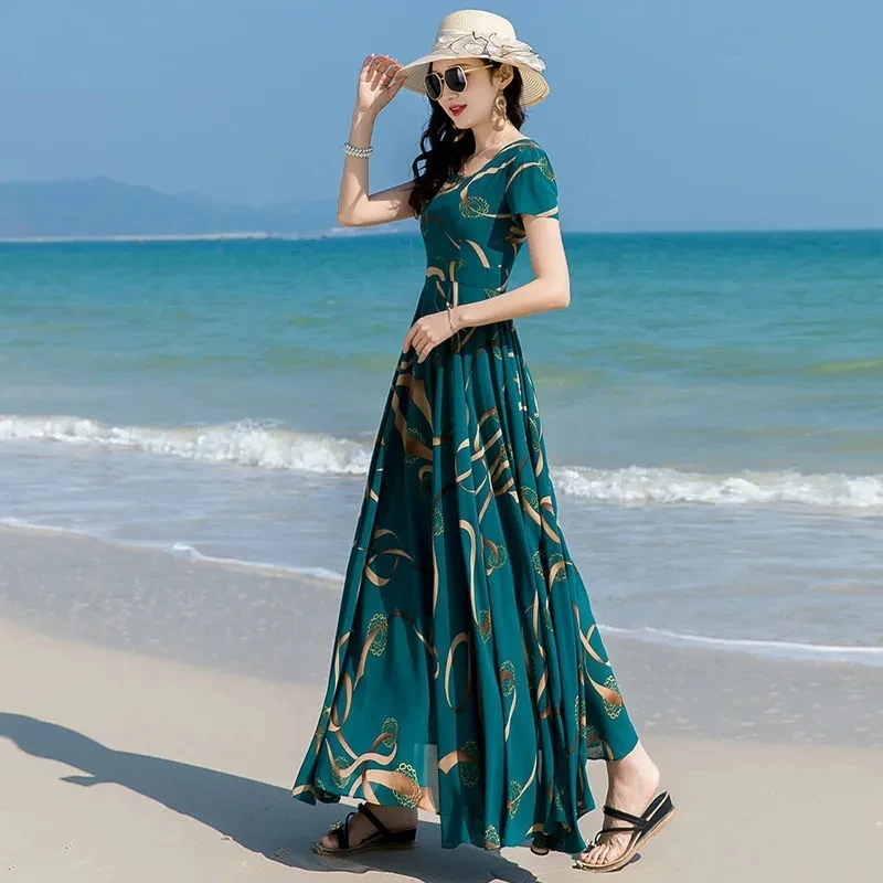 sachin and babi light blue dress Halter Spaghetti Gold Appliques Swing Dress Sleeveless Tulle Chiffon  Evening Maxi Dress