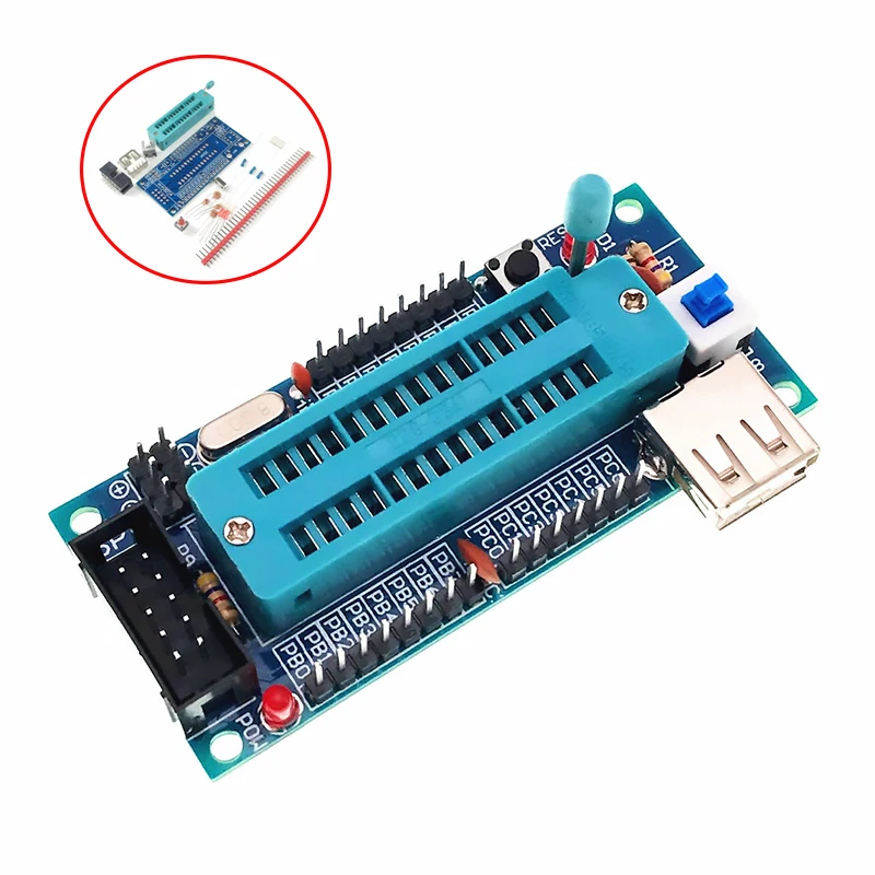 ATmega8 ATmega48 ATMEGA88 Development Board AVR (NO Chip) New Diy Electronic Module Diy Kit Pcb Board USB Interface