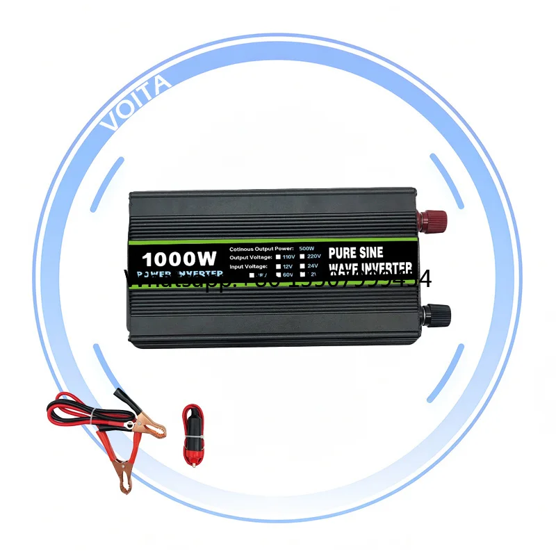 High Quality 300w 500w 1000w  Car Power Converter 12v to 220v  Pure Sine Wave Inverter and Converter