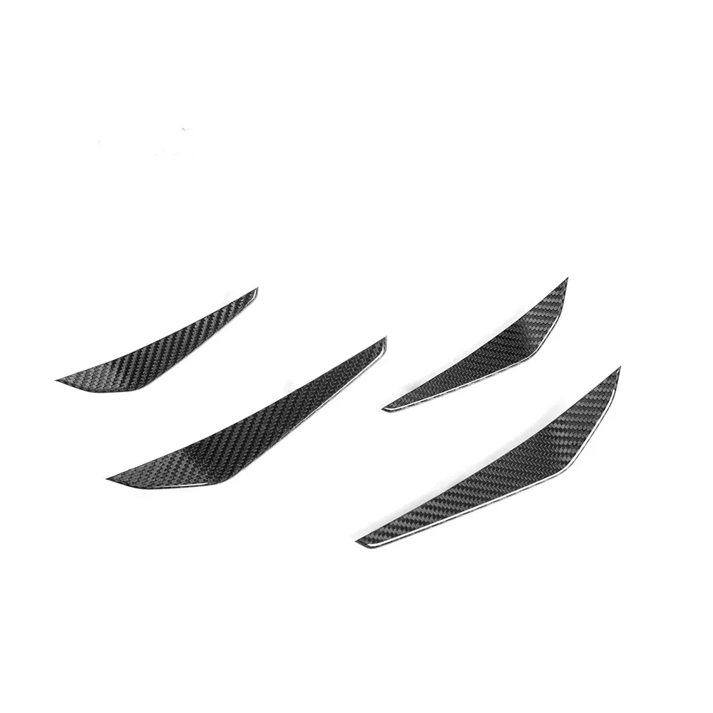 Dry Carbon Fiber Front Bumper Side Canards Fins Flaps Trims for BMW 3 4 Series G80 G82 G83 M3 M4 2021 UP Car Accessories