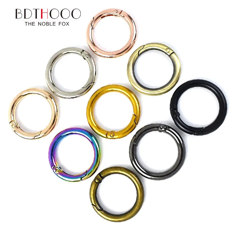 10/20/50 Pieces 25mm Metal Spring O-ring Keychain Pocket Seal Belt Buckle Clip Connector Hook Luggage Hardware Accessories