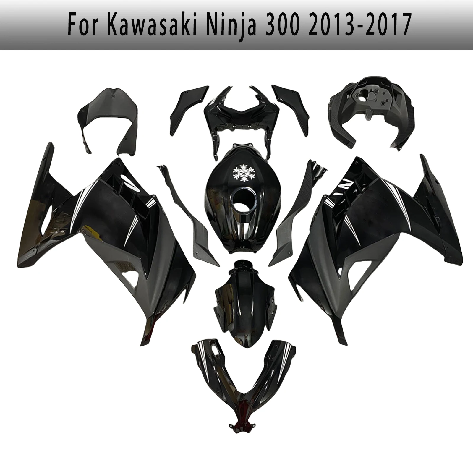 Full Fairing Kit NINJA 300 2013 2014 2015 2016 2017 Motorcycle Customized Shell Fairings For KAWASAKI EX300R 13-17