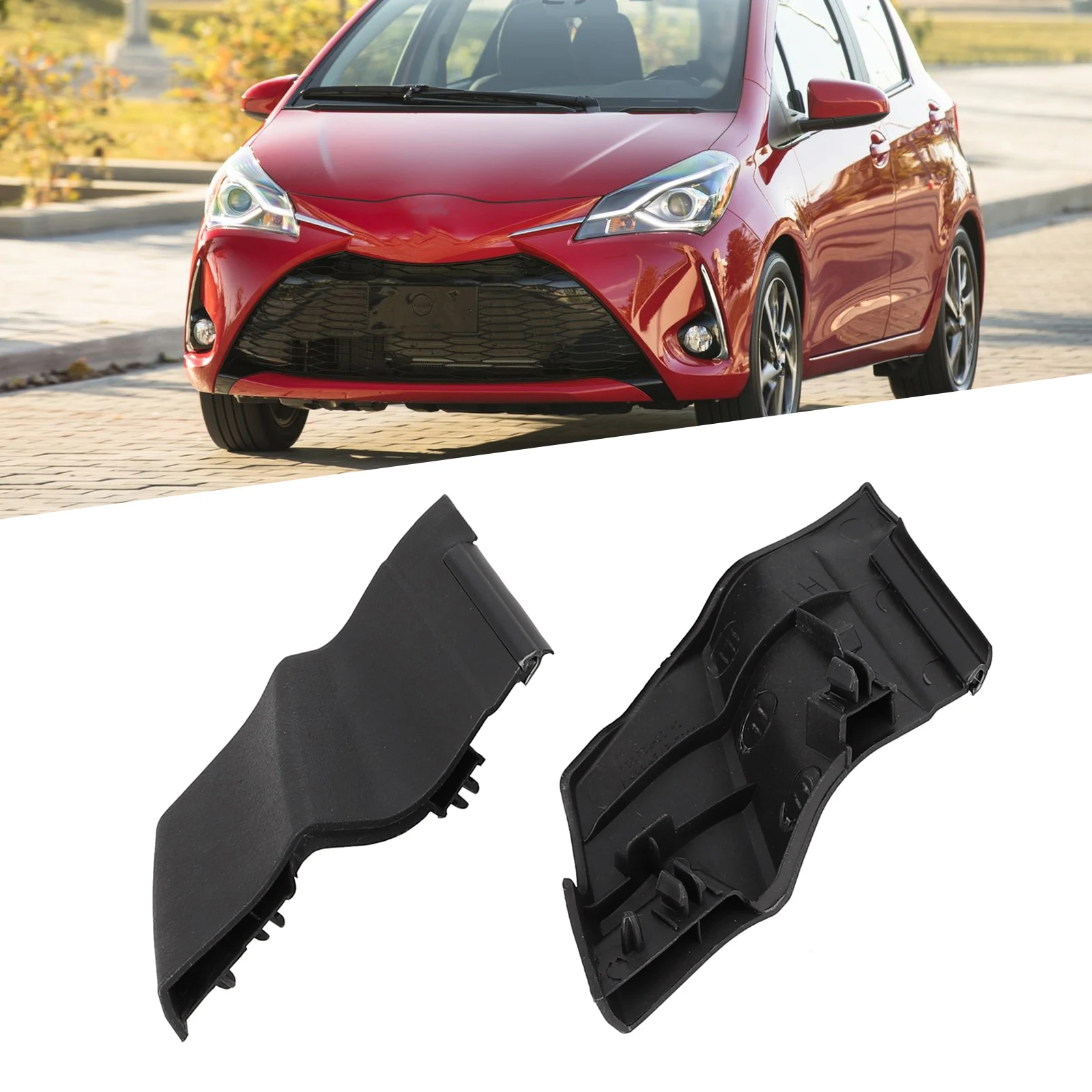 2pcs Windshield Wiper Side Cowl Cover Trim For Toyota For Yaris 4-Door 2006-2010 55084-0D010 55083-0D040 Car Accessories