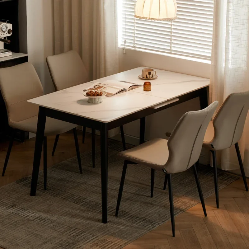 Home Kitchen Elegant Dining Tables Ceramic Table Extendable Slate Modern Rooms Restaurant Modern Rectangular Mesa Home Cafe image 2