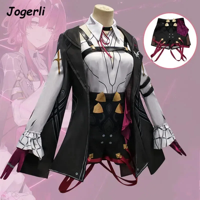 Jogerli Honkai Star Rail Kafka Cosplay disfraces juego Anime mujeres Coser traje de juego de rol peluca trajes Dressc;6,r'8;p'