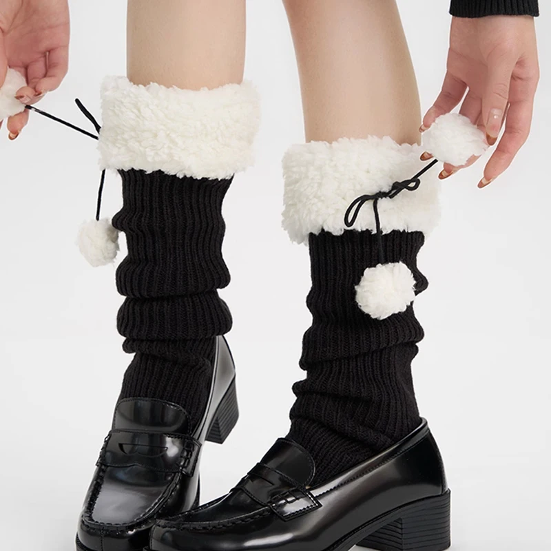 2025 Kawaii تدفئة الساق Y2K لطيف لوليتا تدفئة الساق سميكة اليابانية Harajuku موضة الملابس والاكسسوارات القوس جوارب عالية إلى الركب