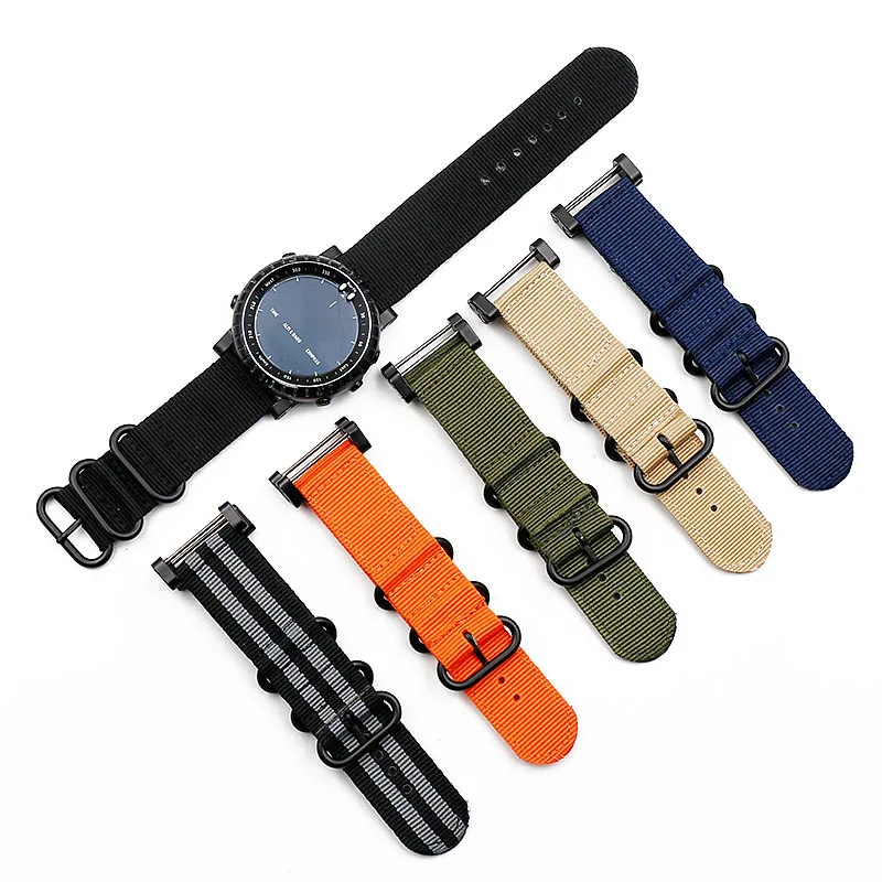 

Watch Strap for Suunto Core Nylon Strap Band Kit with Lugs Adapters Tools 24mm smart bracelet for men weman Wristband Watchbands