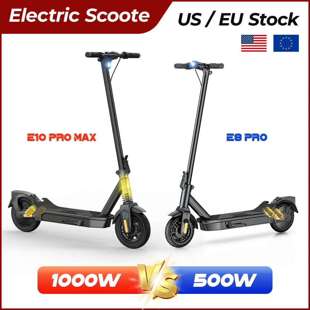 

Foldable Electric Scooter High Speed E- Scooter 8.5" Tire Double Suspension 500W 30KM Long Range Fast Charging Adult Scooter