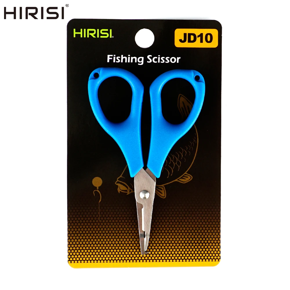 Hirisi Fishing Braid Line Scissor Stainless Steel Scissors Cut Pe Braid Line Carp Fishing Accessories JD10