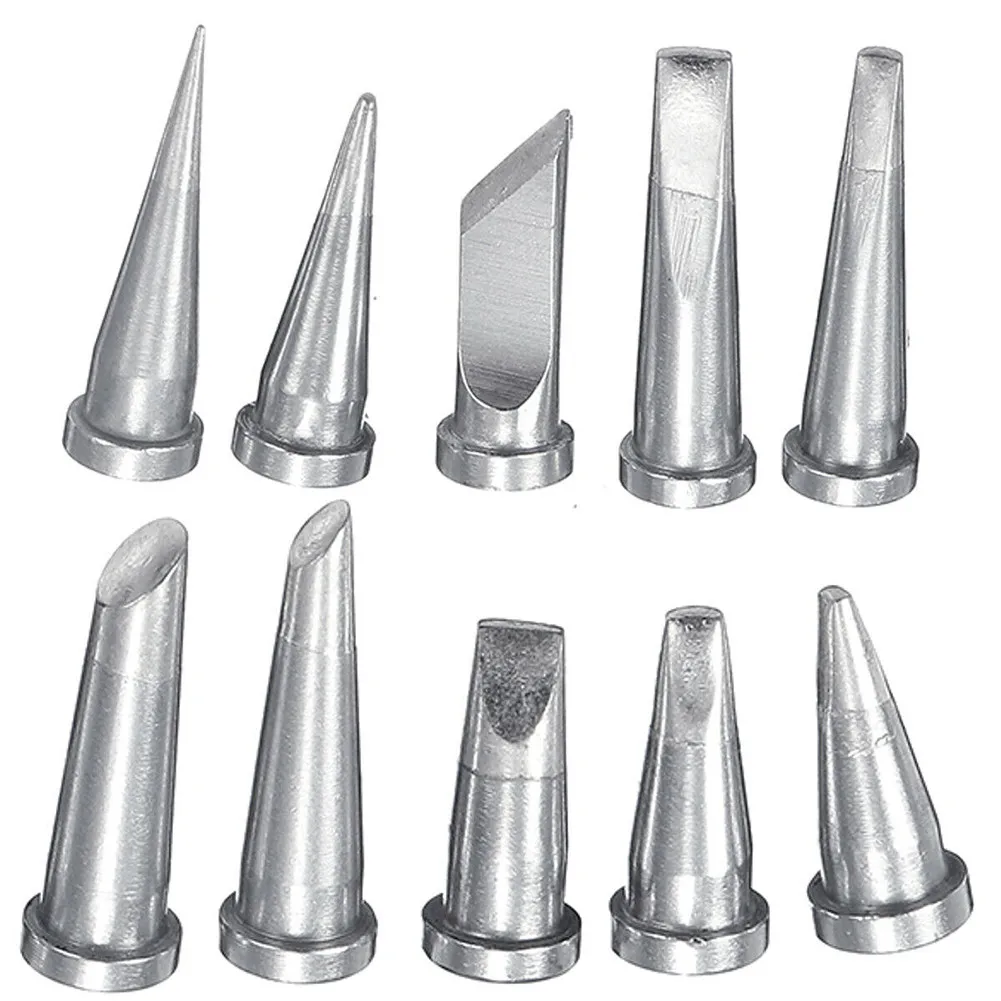 

10Pc Soldering Iron Tip Set For Weller WD1000, WD2000, WSD81, WSF 81D8, WSF 81D5,Ws81 Electric Soldering Iron Tip Soldering Tool