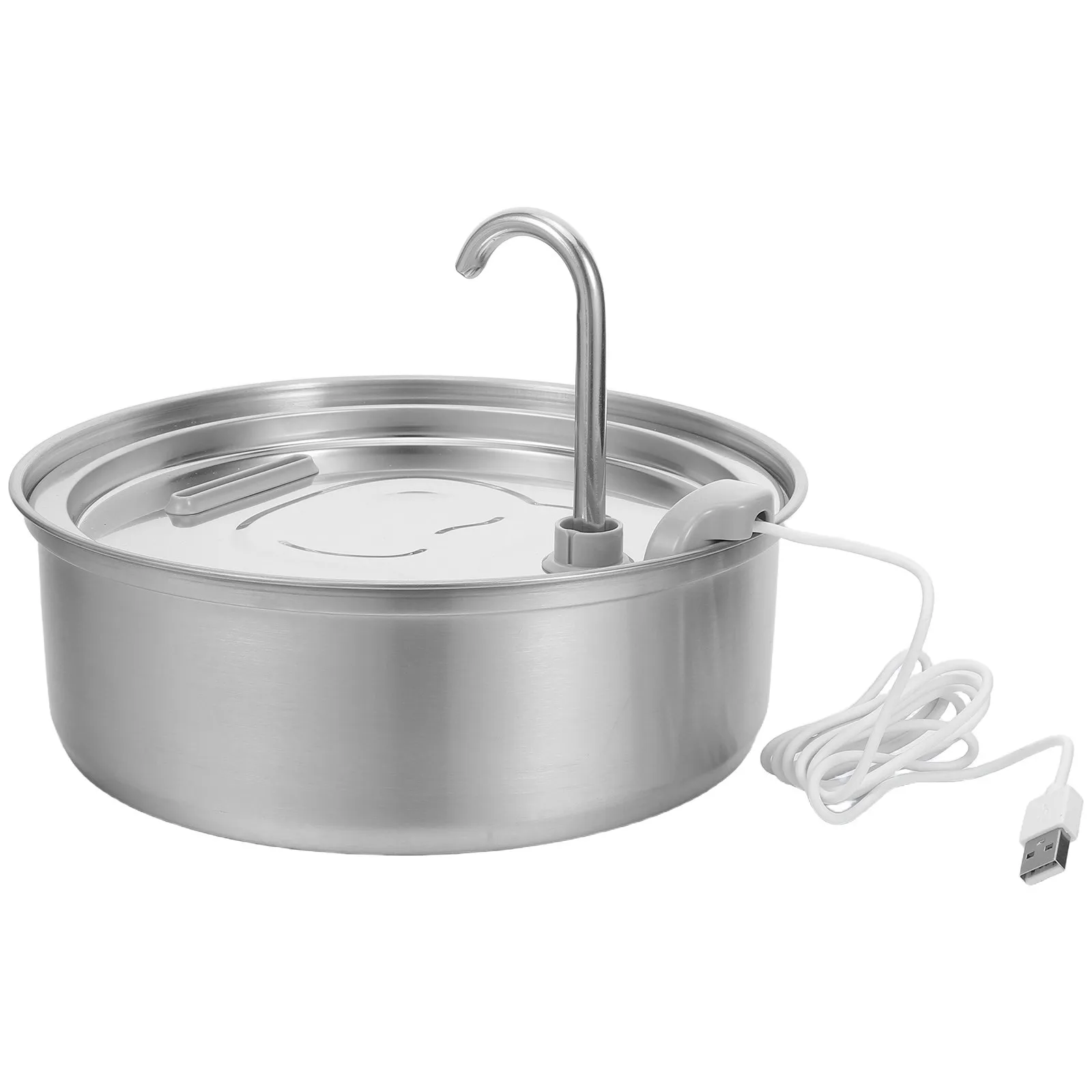 

3L Stainless Steel Cat Water Fountain Automatic Quiet Pet Drinking Fountain with Multi-Layer Filter for Indoor Cats Dogs Fresh