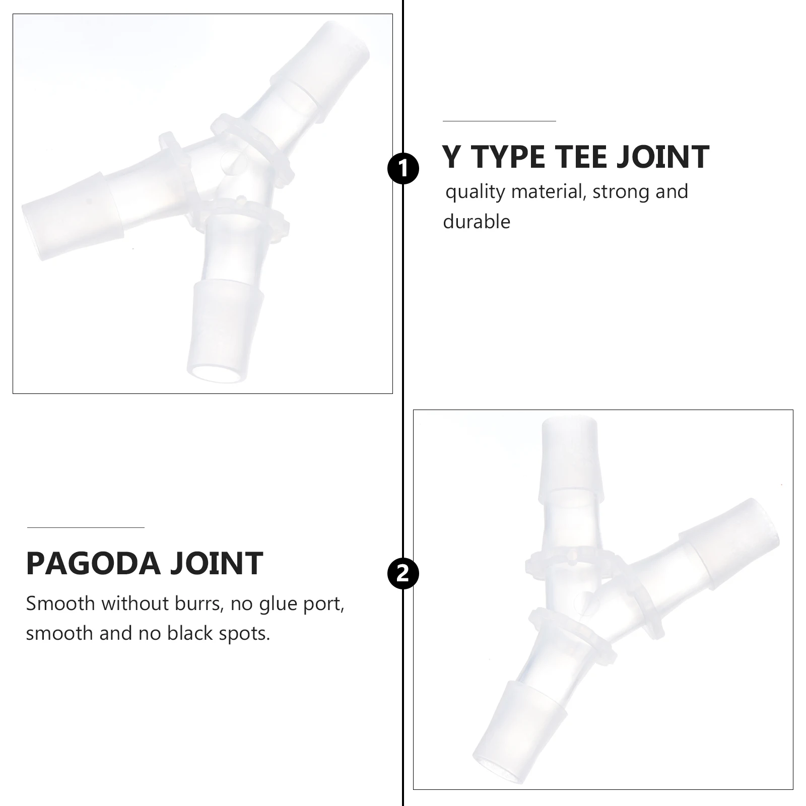 

Plastic Tee Joint Connector 3 Way Hose Fitting Accessory Tube Repair Extend Laboratory Food Medical Chemical Garden Irrigation