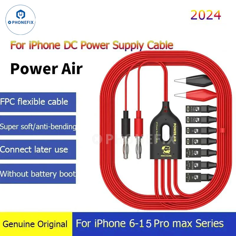 

Mechanic Power Air Pro IP Power Boot Cable Кабель питания постоянного тока Тестовая линия загрузки телефона для IPhone 6-14 15 Pro Max Android Ремонт