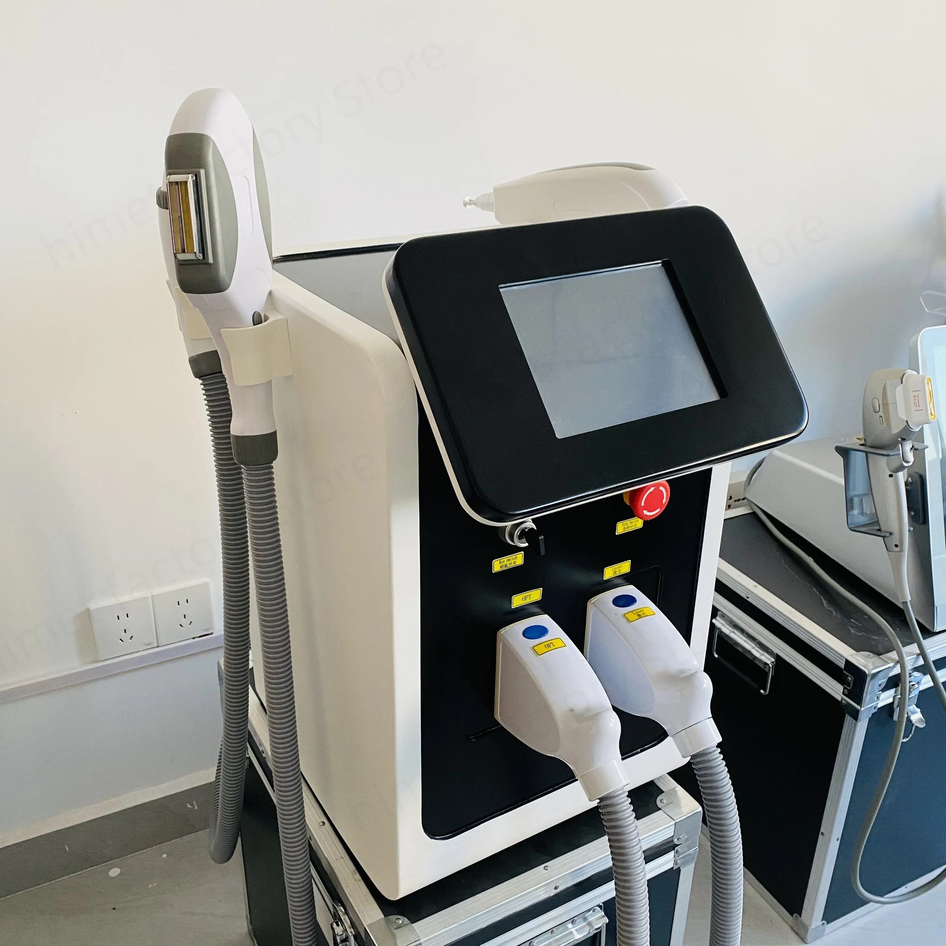 IPL OPT 3 en 1 depilación permanente E-light depiladora Nd Yag láser eliminación de tatuajes RF eliminación de arrugas blanqueamiento Estiramiento Facial