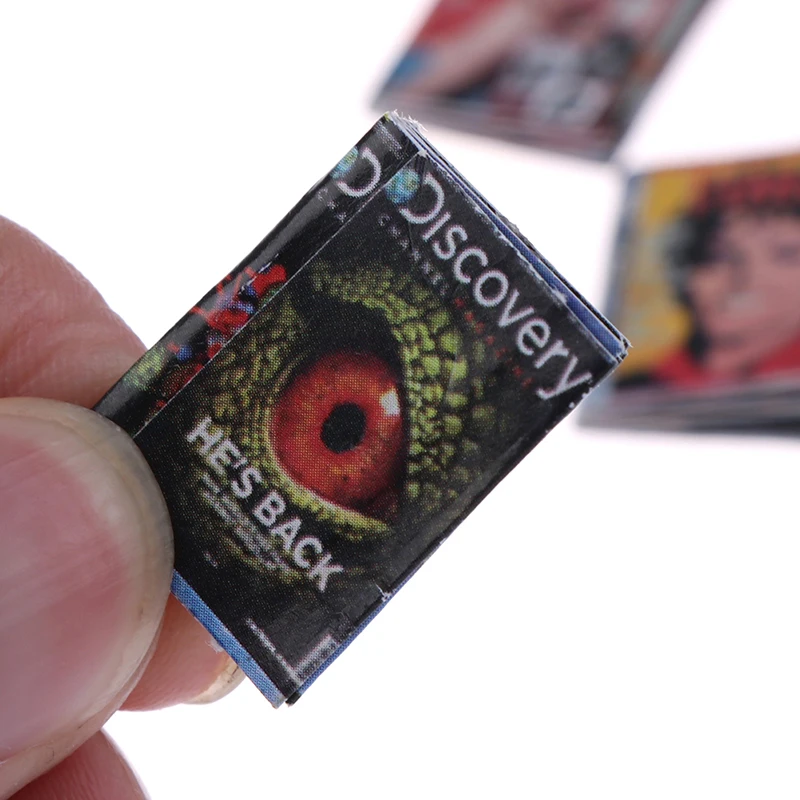 3 قطعة/الوحدة 1:12 مقياس دمية المنمنمات الكتاب الهزلي مجلة صغيرة التظاهر اللعب بيت الدمية الأثاث الديكور اكسسوارات اللعب