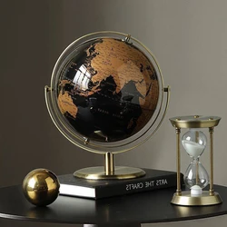 Geografia Retro World Globe for Kids, Desktop Decor, Creative Home Accessories, Modern Learning World Map, Educação Uso