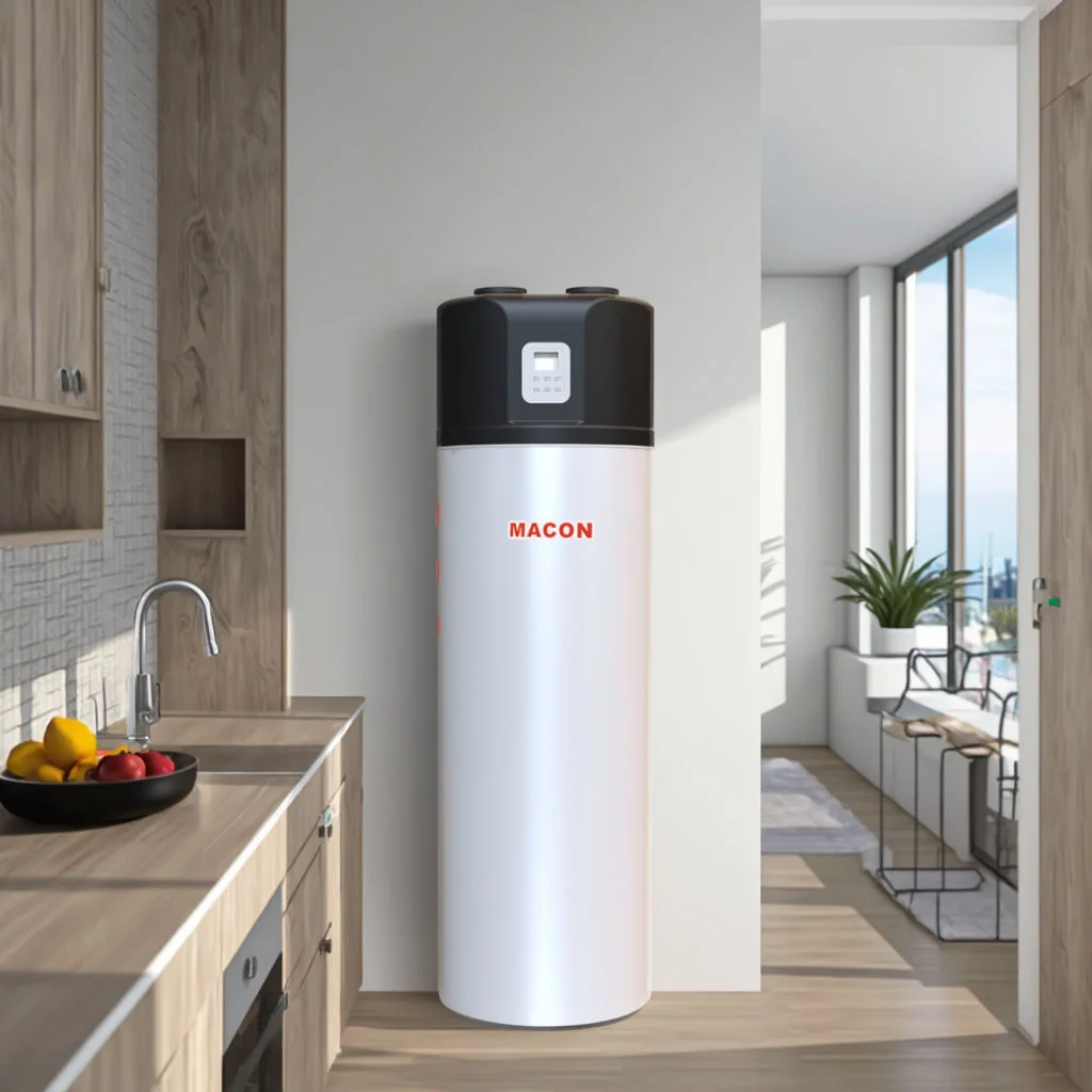 R290 Electric 200L Air Source High Efficiency Metal Heat Pump Water Heater for Car Household Hotels & Outdoor Use