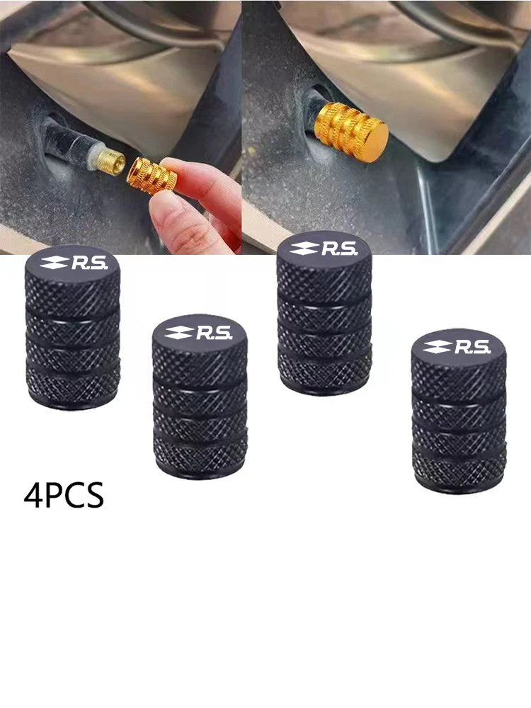 Bouchons de Valve de pneu de roue de voiture, couvercle de tige de pneu, étanche, pour Renault RS Clio Scenic Logan Megane Koleos Sandero Safrane