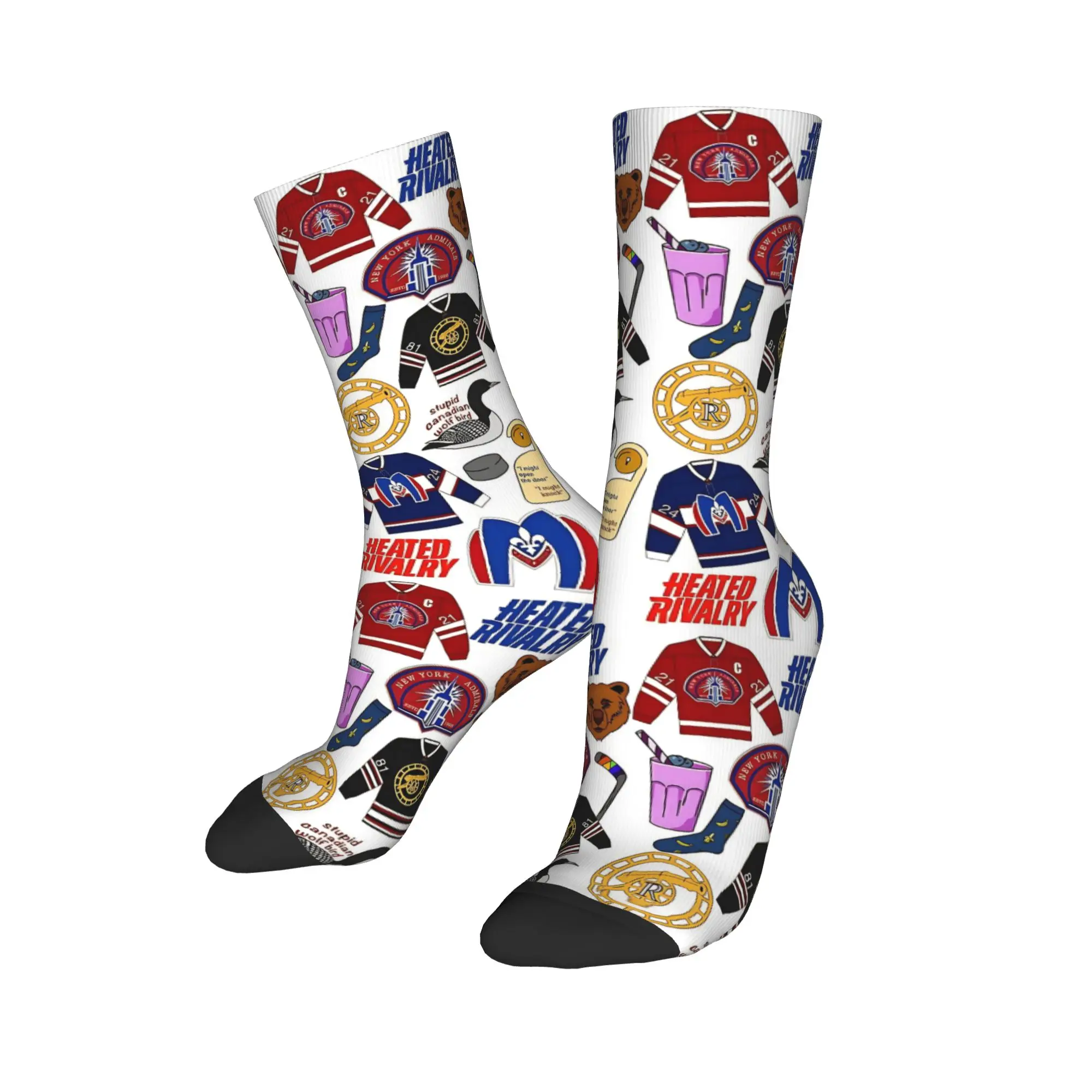 

Fashion Heated Rivalry Game Changers Soccer Socks TV show Polyester Long Socks for Women Men Non-slip