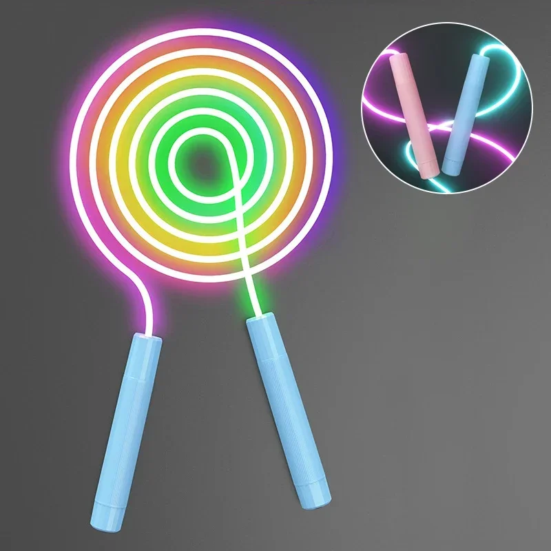 New Luminous Jump Rope Adjustable LED Glow-in-the-dark Portable Training Exercise Fitness Equipment for Children and Adults gallery 3