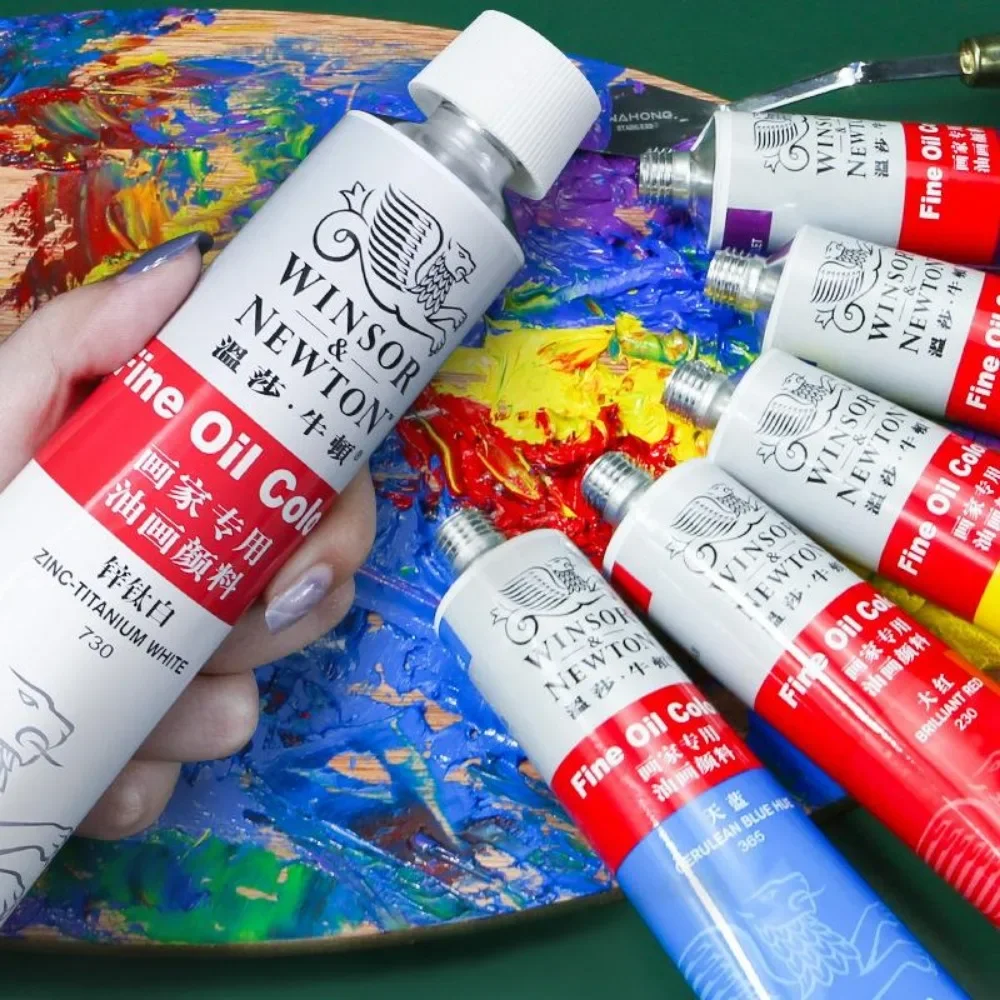 Winsor & Newton 45ML สีน้ํามัน,สีสันมืออาชีพศิลปินวาดเครื่องมือสําหรับผ้าใบไม้,งานฝีมือ,กระดาษ Art เครื่องเขียน