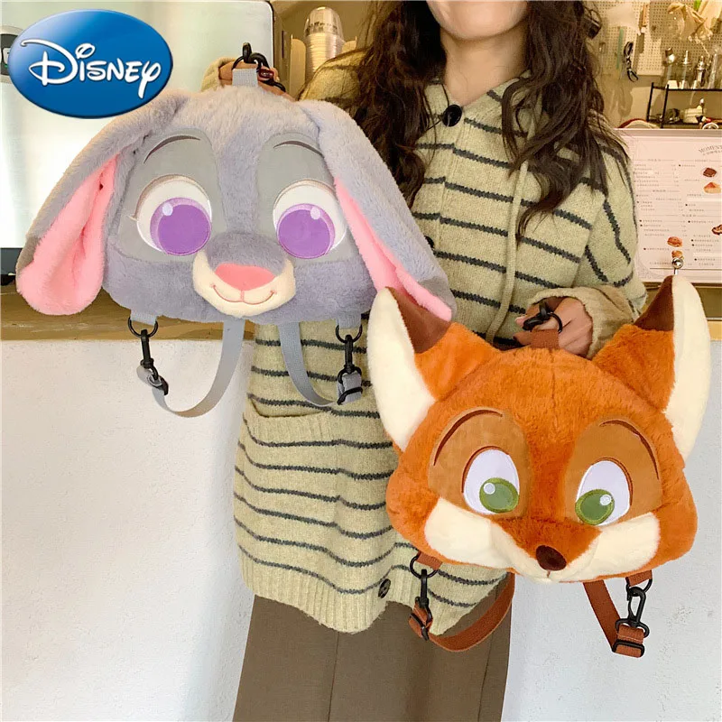 

Рюкзак с 3D принтом Диснея для девочек, новинка 2026 года, Супер милая плюшевая школьная сумка для девочек